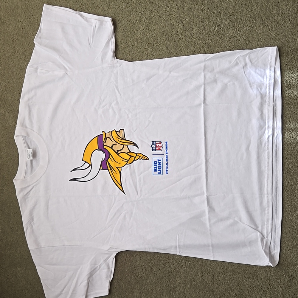 NFL Minnesota Vikings Bud Light Tee Shirt XL